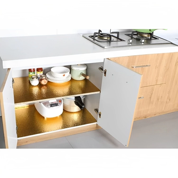 رول لاصق حراري للحائط، 3 متر، مقاس 60 سم - ذهبي